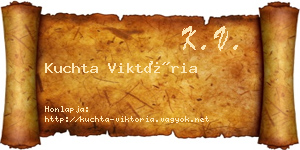 Kuchta Viktória névjegykártya